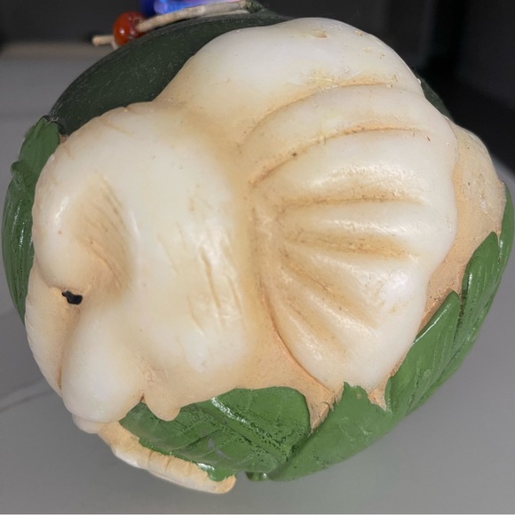 Vintage Elephant Candle chinoiserie green 7 palms - Picture 2 of 10